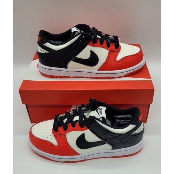 NBA x Nike Dunk Low EMB '75th Anniversary Chicago Bulls' (PS) DC9564-100 - Picture 2 of 8